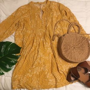 Old Navy XL Dress Yellow Floral